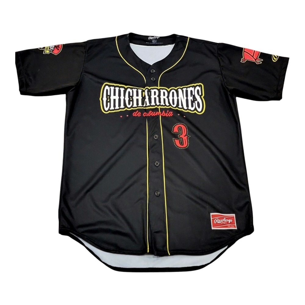 Columbia Fireflies Chicharrones #3 Game Used Signed Copa Jersey Rawlings 44